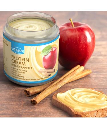 Ultimate Italia - 30% Protein Spreadable Cream Sugar-Free - 250g - Apple and Cinnamon Flavor - Low Calorie Gluten-Free with Vitamins - Buy Online on GoSupps.com