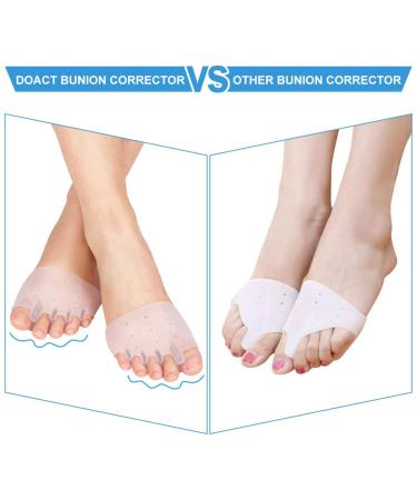DOACT 3-Hole Bunion Corrector Protector with 5-Hole Big Toe Straighteners Gel Toe Separator Foot Splint Support for Hallux Valgus Overlapping Hammer Turf Bent Toe Day and - Buy Online on GoSupps.com