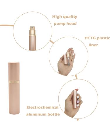 Perfume Atomiser Refillable Mini Perfume Atomiser Empty Spray Bottle for Perfume Empty Perfume Atomiser Spray Bottle Easy to Fill Safe Protection Suitable for Travel Women and Men (Rose Gold) - Buy Online on GoSupps.com