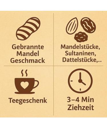  Quertee Winter Tea - Christmas Tea "Winter Almond" - Black Tea - Black Tea at Christmas and Winter (100g) - Buy Online on GoSupps.com