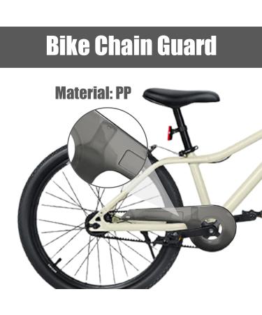 Bicycle Chain Guard for 32-36 Teeth | Universal Kids Bike Chain Cover | Sturdy Transparent Black Accessory - Buy Online on GoSupps.com