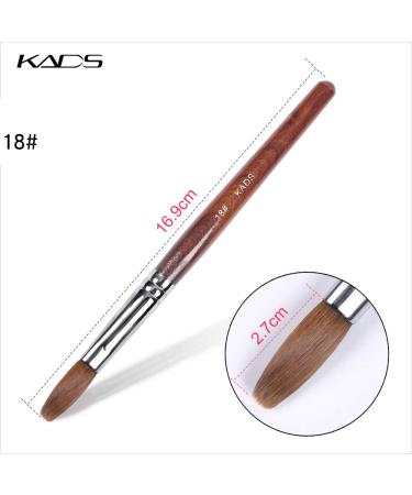 Kads Kolinsky Nail Brush Set for Acrylic Nails - Rosewood Nail Art Tool (4 Pcs) | Premium Manicure Accessories - Buy Online on GoSupps.com