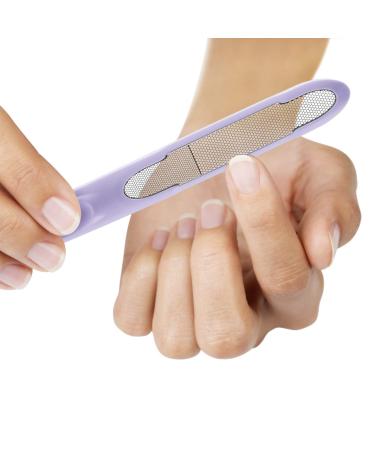 Miwiam Nail File | Smooth Rust-Free & Residue-Free Cleaning | Coarse & Fine Zones | 50g Lilac Nail Care Tool - International Shipping Available - Buy Online on GoSupps.com
