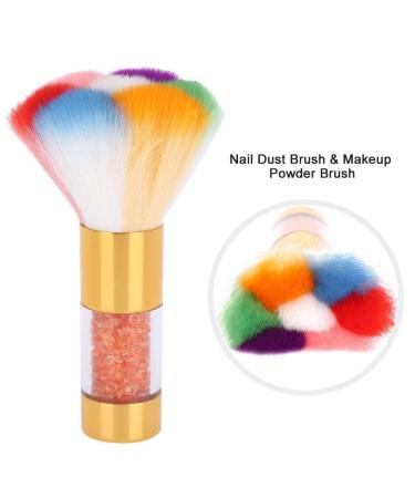 Dekaim Gold Nail Powder Brush - Soft Nail Dust Cleaner for Acrylic & UV-Gel Art - Buy Online on GoSupps.com
