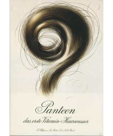 BillerAntik Panteen the first vitamin hair water Herbert Leupin art print advertising 724