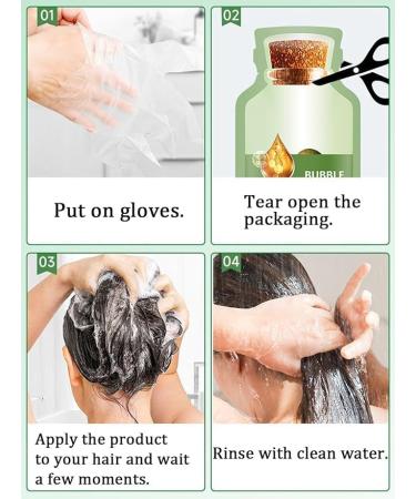 (100% 5 star) Natural Plant Hair Dye Botanical Bubble Hair Dye 20ml x 10 Packs | Fruitcolor Hair Dyeing Cream Natural Plant Hair Dye Shampoo | Pure Plant Extract (Chestnut Brown) - Buy Online on GoSupps.com