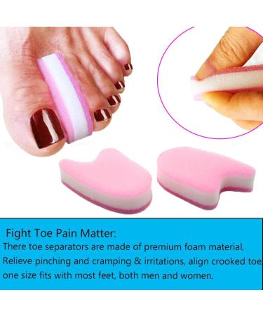 20 Pieces Foam Toe Separator - Relieve Pain Prevent Friction Improve Comfort for Overlapping Toes - Buy Online on GoSupps.com