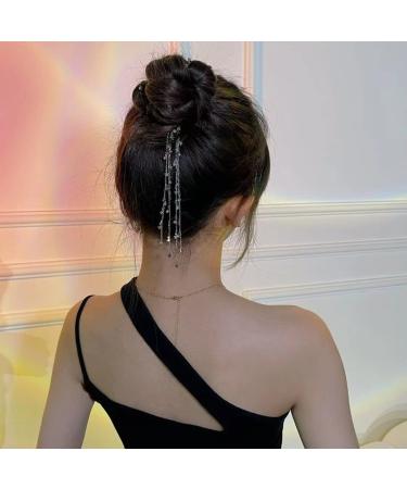 Zipetatah Tassel Hair Clips - Festival Sequins Head Chain & Wedding Accessories for Women - Star Dangle Fashion Headpiece - Buy Online on GoSupps.com