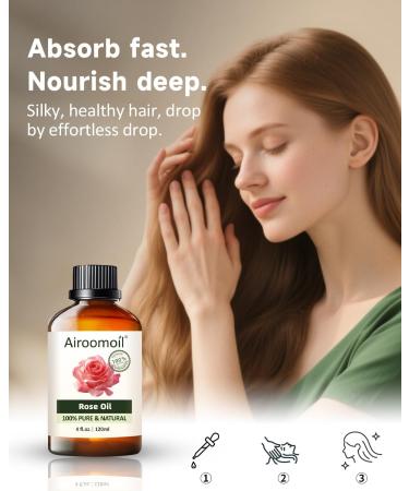 Pure Rose Essential Oil 100% Natural Rose Oil Premium Grade Essential Oils for Diffusers for Home Skin Care Massage Soap Making Aromatherapy 4 Fl Oz | 120ml Damask Rose 4.05Oz 4.05 Fl Oz (Pack of 1) - Buy Online on GoSupps.com