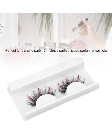 18mm Colored False Eyelashes Soft and Light Reusable Design Exquisite Appearance Suitable for Cosplay Costume Party Long Curly Pink Glitter Fake Eyelashes for Women (P7I01-3) - Buy Online on GoSupps.com