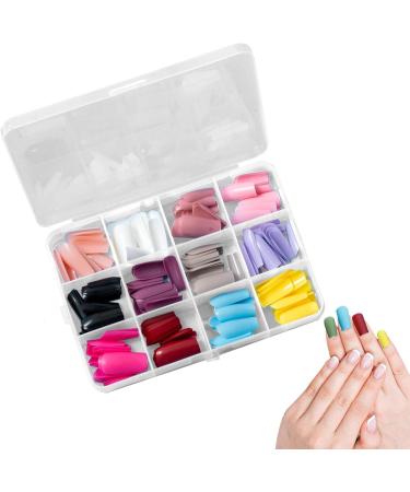 Fake Nails | Multi Colors and Styles Long Short Fake Nails Full - Easy to Use and Portable Ballerina Coffin Press on Nails for Rossev - Buy Online on GoSupps.com