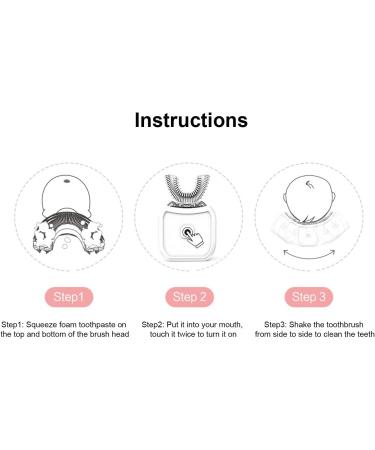 Buy Topyond U-Shaped Electric Toothbrush for Kids | Cartoon Design Waterproof 5 Cleaning Modes - Buy Online on GoSupps.com