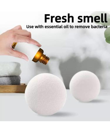 Glomora 6-Pack Wool Dryer Balls - Reusable Fabric Softener Made Of Natural Wool - Reduces Wrinkles and Drying Time - Ideal for Home Use - Buy Online on GoSupps.com