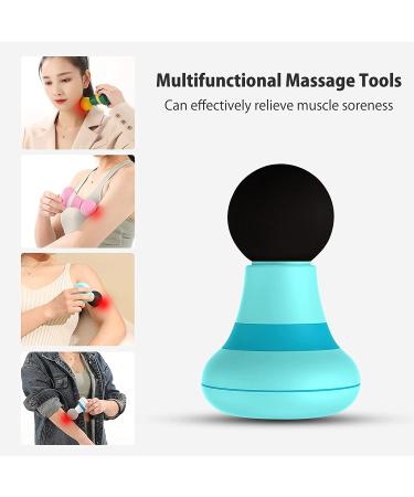 2.0in*4.5in Handheld Massager Wand | 6 Vibration Modes | Mini Electric Massager for Neck, Shoulder, Back | Men & Women | Blue - Buy Online on GoSupps.com