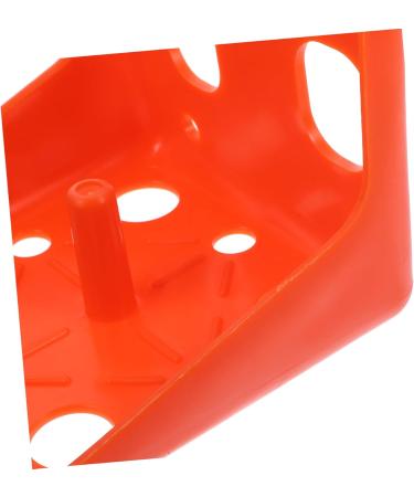 BESPORTBLE 2pcs Cattle and Sheep Lick Brick Box Plastic Tray Livestock Feeder Poultry Breeding Equipment Animal 16.6x16.6cm Orange - Buy Online on GoSupps.com