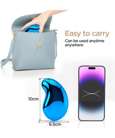Crystal Hair Eraser - Painless Exfoliation and Hair Removal Tool - Portable and Reusable - Blue - Buy Online on GoSupps.com