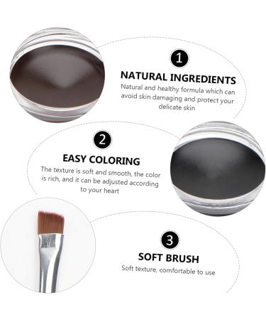 FOMIYES 6 Pcs Eyeliner Pencil Black Eyebrow Eyeshadow Cream Liquid Eyeliner Glitter Powder Pearlescent - Buy Online on GoSupps.com