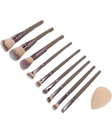 Synthetic Makeup Brushes 9 Piece Brush Set Foundation Powder Concealers Eyeshadow Brushes Mini with Storage Box for Travel - Buy Online on GoSupps.com
