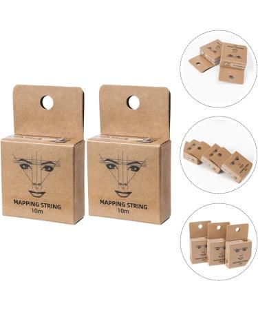 Beaupretty Brow Mapping String 2Pcs Pre- Inked Eyebrow Mapping String Microblading Eyebrow Marker Thread Line Ruler Brow Mapping Measuring Tool for Marking Symmetrical Eyebrow Pre Inked Mapping String - Buy Online on GoSupps.com
