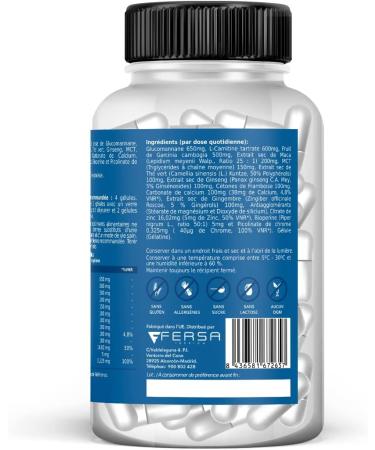 GOODBYE FAT FOR MEN | Powerful Slimming Body Shaper for Men | Fat Burner | Appetite Reducer | Stimulates Metabolism | Improves Your Appearance by Eliminating Fat and Kilos | 60 Count - Buy Online on GoSupps.com