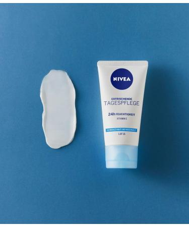 Nivea day cream for 24 hours of moisture + fresh moisturizer with SPF 15 day cream for normal & combination skin 1 x 50 ml - Buy Online on GoSupps.com