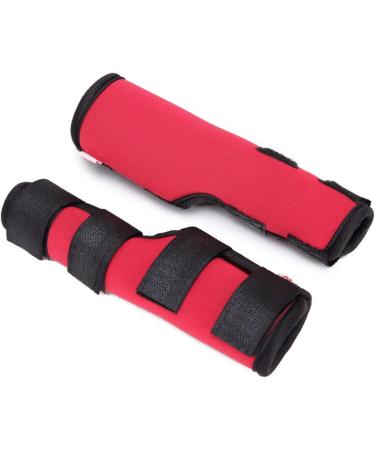 2pcs Dog Elbow Protector Pads Elbow Pads for Dogs Knee Brace for Dogs Adjustable Pet Knee Pads Strong Stability Dog Legs Protector for Recovering Injured(Red S) - Buy Online on GoSupps.com
