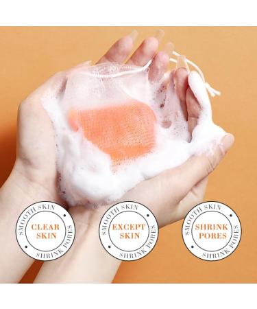 Buy Natural Turmeric Soap Bar & Cleansing Pads | Handmade Face & Body Soap with 30 Facial Sponges - Smoother Skin for Men & Women - Buy Online on GoSupps.com