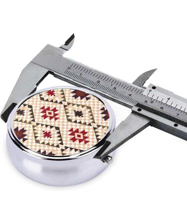 Geometric Vector Round Pill Box | 3 Compartment Organizer & Portable Travel Solution - Buy Online on GoSupps.com
