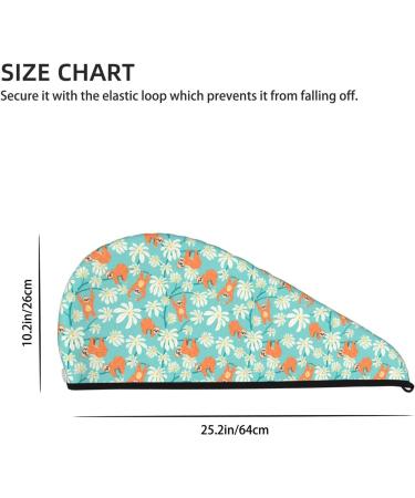 Buy Cute Sloth Hair Towel Wrap - Quick Drying Turban for Hair | International Shipping Available - Buy Online on GoSupps.com