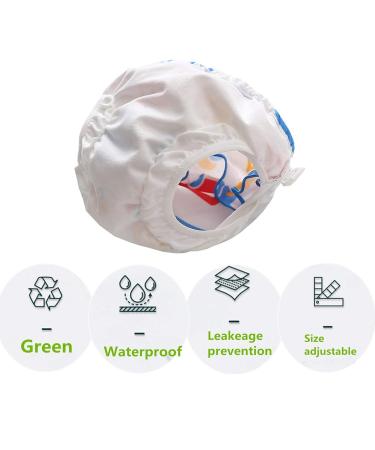 Buy Adorable Reusable Baby Swimming Diapers for Girls - XL (3-4 Years) White Pineapple | Eco-Friendly Swim Trousers for Toddlers - Buy Online on GoSupps.com