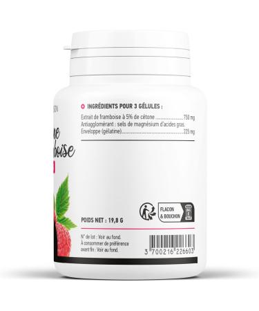 Raspberry Ketone - 250mg - 60 capsules - Buy Online on GoSupps.com