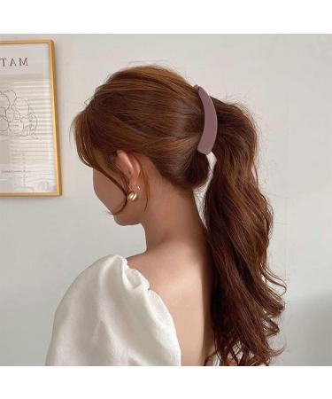 Androxeda 4-Piece Slipproof Banana Hair Clip Set Colorful Women s Ponytail Accessories - Buy Online on GoSupps.com