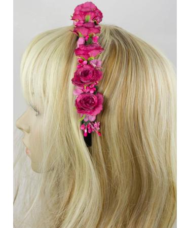 Trachtenland Flower Headband Sabia - Stylish Red Floral Accessory for Women's Traditional Fashion | One Size Fits All - Buy Online on GoSupps.com