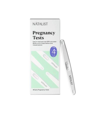 Natalist Pregnancy Tests Early Home Detection Kit for Women - Clear & Accurate Rapid Results Ease Your Mind up to 5 Days Before Missed Period - 4 Count
