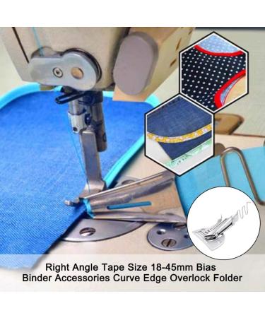 OERTUFU Sewing Machine Accessories Double Fold Angle Binder Set - 13 Sizes Overlock Binding Curve Edge Folder Bias Binder Foot - Sewing Feet Machine Attachment - Buy Online on GoSupps.com