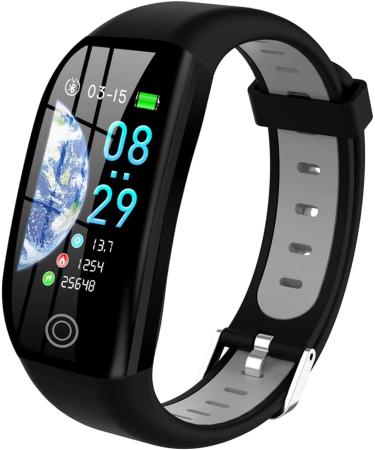 Tipmant fitness clock with heart rate knife sleep monitor pedometer smartwatch fitness tracker fitness bracelet waterproof ip68 fitness watch pulse watch sports watch for women men children iOS iphone android cell phone gray