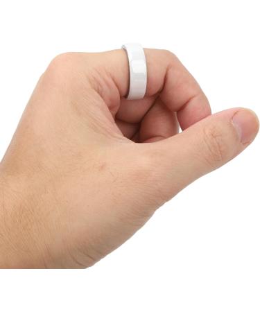 Smart Charging Ring Light Aluminum Alloy and Ceramic Body Temperature Detection Health Smart Ring for Blood Oxygen Monitoring (21#) 17# - Buy Online on GoSupps.com