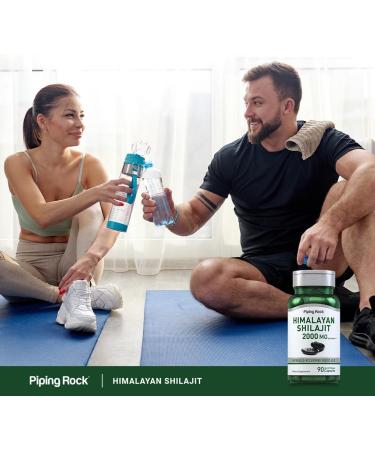 Piping Rock Shilajit Capsules | 90 Count | Himalayan Fulvic Acid | Non-GMO Gluten Free Supplement - Buy Online on GoSupps.com