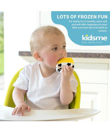 Kidsme Cooling Teething Rings for Babies 0-6 Months - BPA-Free Silicone Baby Teether in Purple - Buy Online on GoSupps.com