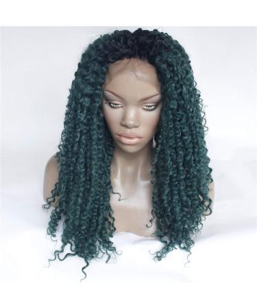 wig Long curly hair chemical fiber front lace African small wig set