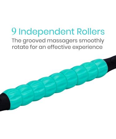 Vandove Muscle Roller Stick - Ultra-Portable Massage Device with 2 Massage Balls for Trigger Point & Fascia Relief (Violet) - Buy Online on GoSupps.com