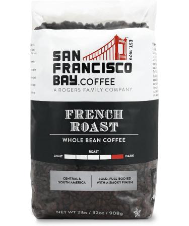 San Francisco Bay Coffee Colombia Supremo Whole Bean 908g & Coffee French Roast Whole Bean 908g - Buy Online on GoSupps.com
