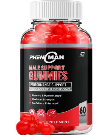 Phenoman for Men Gummies Pheno Man Max Performance Phenoman Advanced Formula Extra Strength Natural Supplement for Muscle Growth & Overall Health Support and Reviews (1 Pack 60 Gummies)