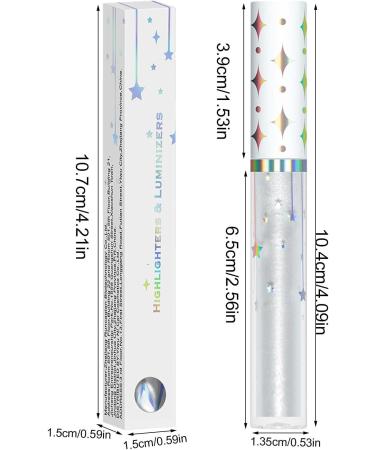 Liquid Highlighter for Face Liquid Highlighter Liquid Highlighter Sticks | Long Lasting Waterproof Moisturizing Glitter Highlighter for Glowing Skin - Buy Online on GoSupps.com