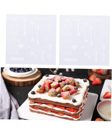 Zerodeko Cake Stencil 1 Pc Fondant Template Bakery Tools DIY Mould Printing Mold Cake Cake Stencils - Buy Online on GoSupps.com
