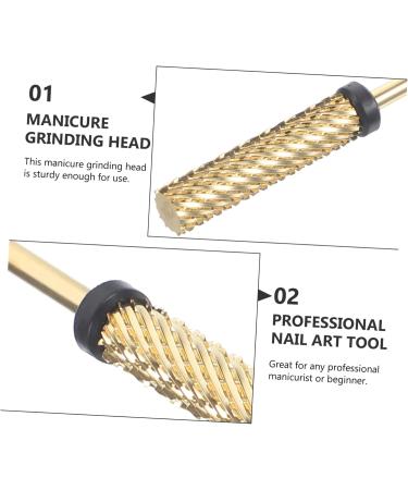 minkissy Drills Cuticle Drill Bits Manicure Supplies Acrylic Drill Bits Nail Tungsten Steel Accessories 0.56x0.56x5.05cm As Shown2 - Buy Online on GoSupps.com