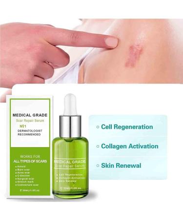 Goopgen Advanced Scar Repair Serum - Medical Grade Treatment for All Types of Scars (3PC) - Buy Online on GoSupps.com