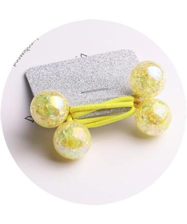 FRCOLOR Pearl Hair Accessories 3 Pairs Toddler The Bubble Acrylic Ball Pink Rubber Bands - Buy Online on GoSupps.com