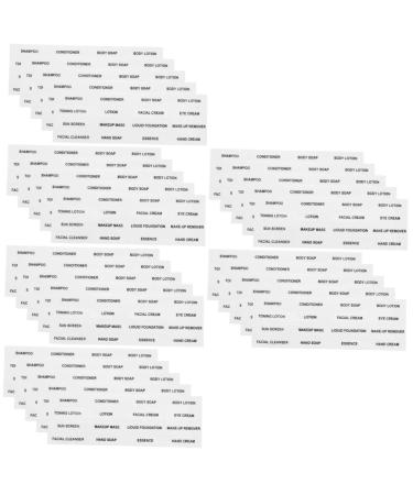 DOITOOL 30 pcs Adhesive Stickers Adhesive Labels Travel Stickers Shampoo and Conditioner Labels Makeup