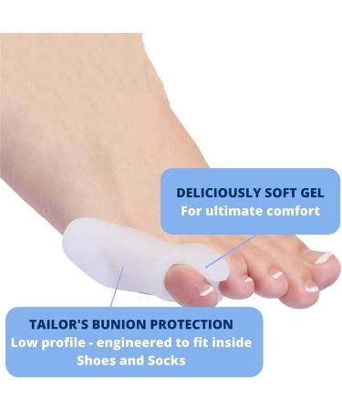 Corrector Pad Bunionette Straightener & Separator - Pinky Toe Protector Cushion - 12 Pack Pain Relief Spacer & Splint - Buy Online on GoSupps.com